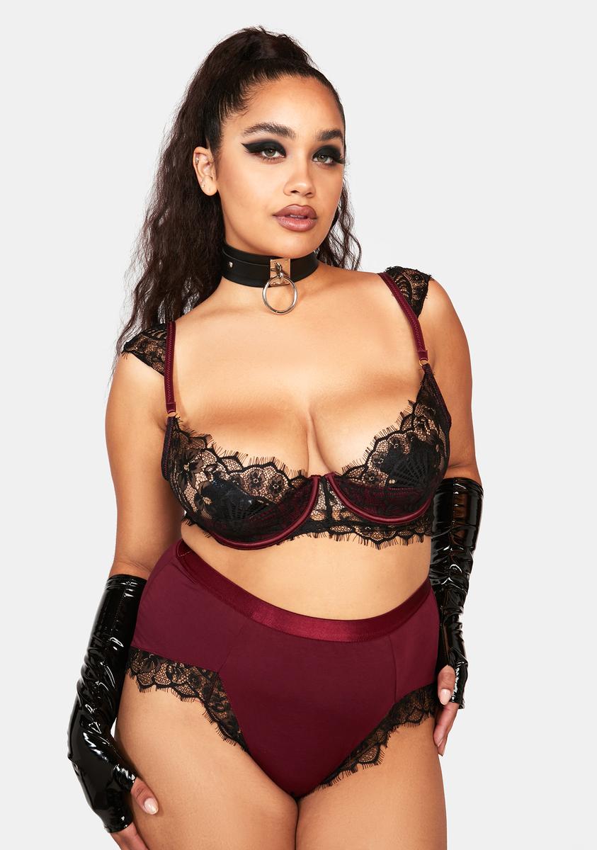 Oh La La Cheri Plus Nicole Molded Shelf Cup Lace Lingerie Set  Dolls Kill