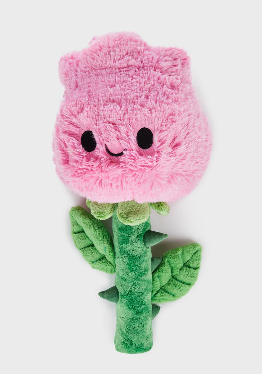 Squishable Faux Fur Rose Plushie - Pink Dolls Kill Squishable Faux Fur Rose Plushie - Pink Dolls Kill