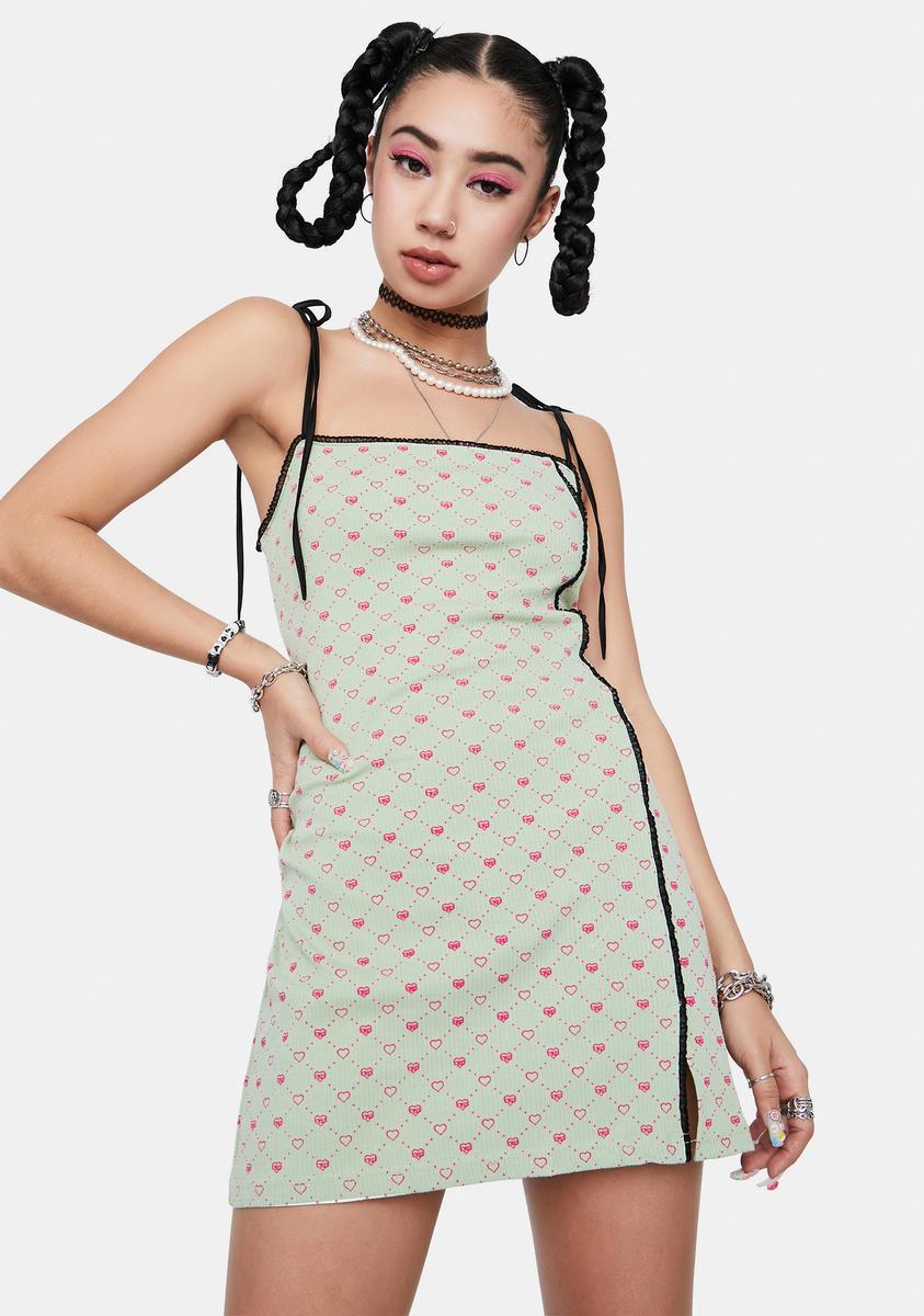 GANGYOUNG XO Green Dress  Dolls Kill