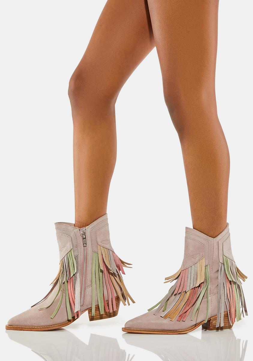 Free People Lawless Fringe Western Boots Free People Lawless Fringe Western Boot SKU: 9714307 - YouTube main image 4