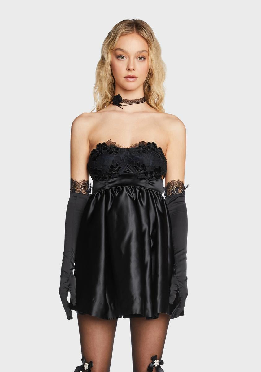 For Love & Lemons Lace Pleated Mini Dress - Black Dolls Kill For Love & Lemons Lace Pleated Mini Dress - Black Dolls Kill