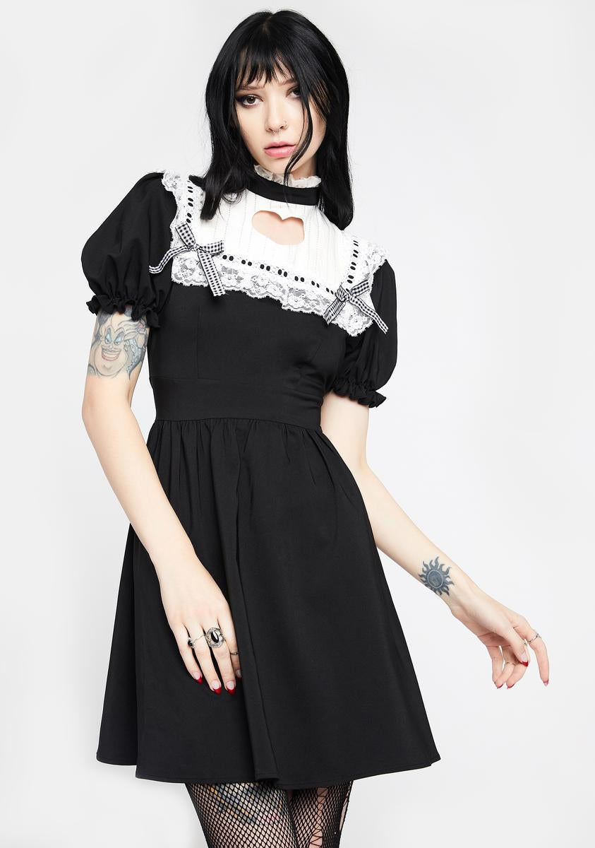 Dark In Love Hollow Out Alice Dress