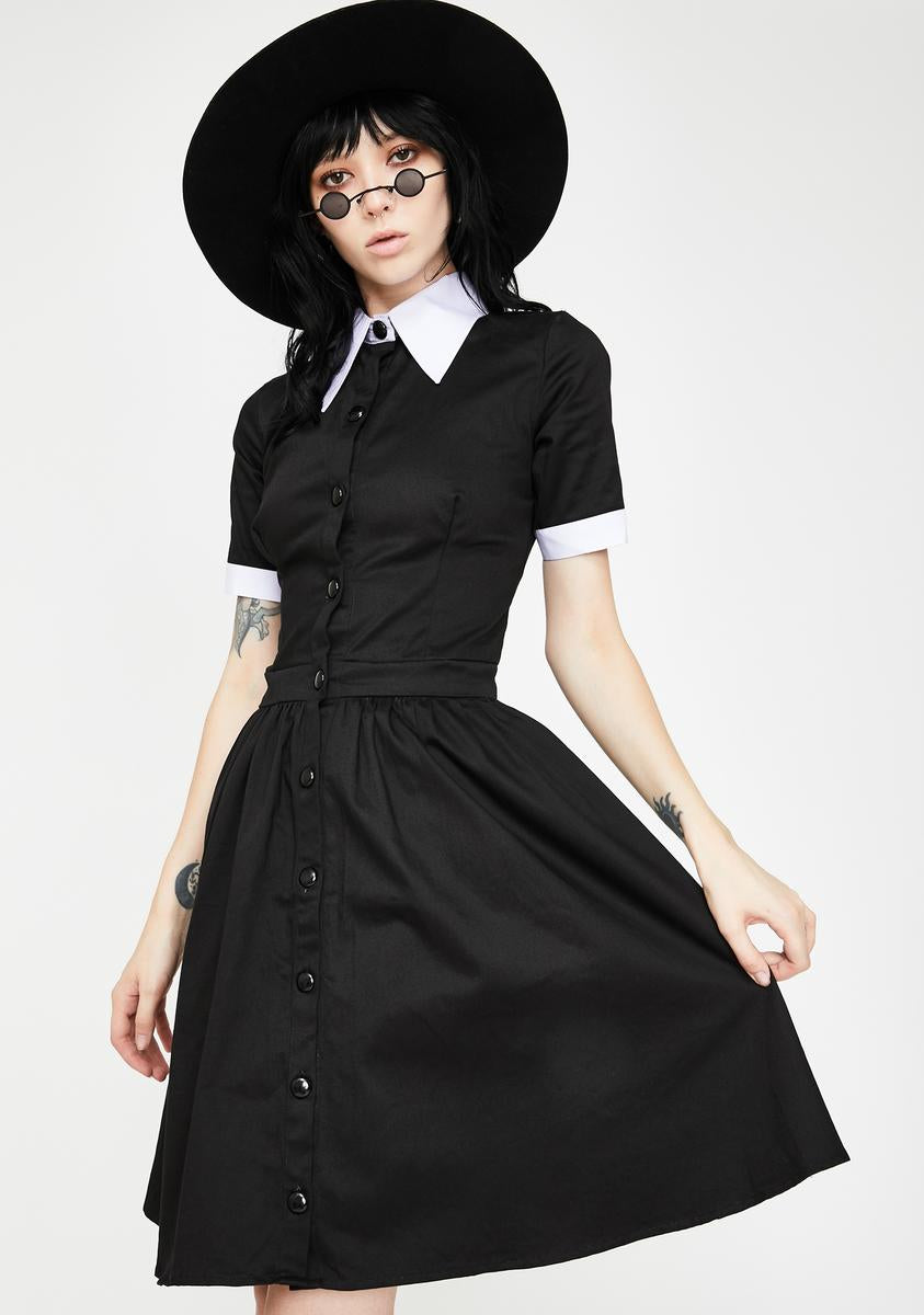 Dr. Faust Wednesday Addams Short Sleeve Mini Dress Dolls Kill Dr. Faust Wednesday Addams Short Sleeve Mini Dress Dolls Kill