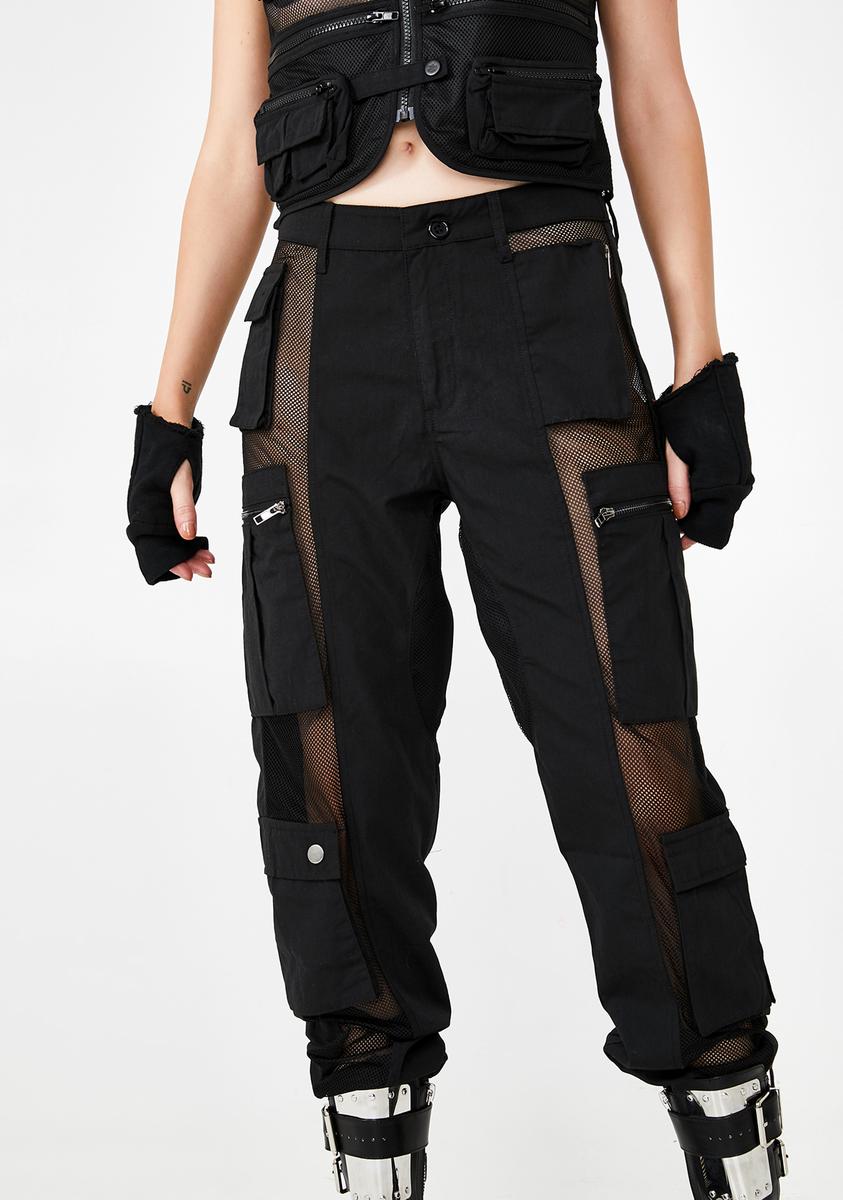 Mesh cargo trousers deals