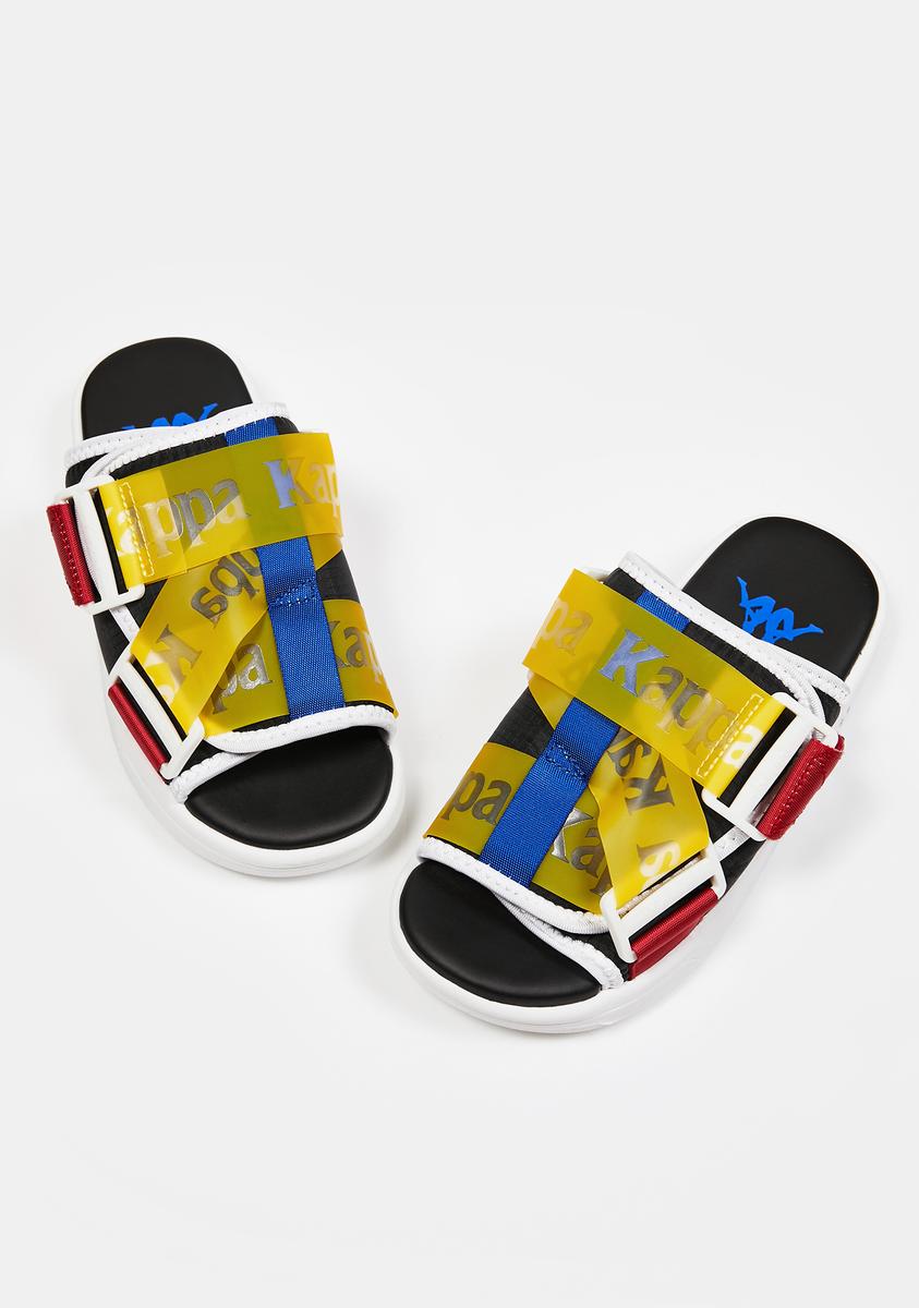 Kappa Black Authentic Mitel Slides – Dolls Kill