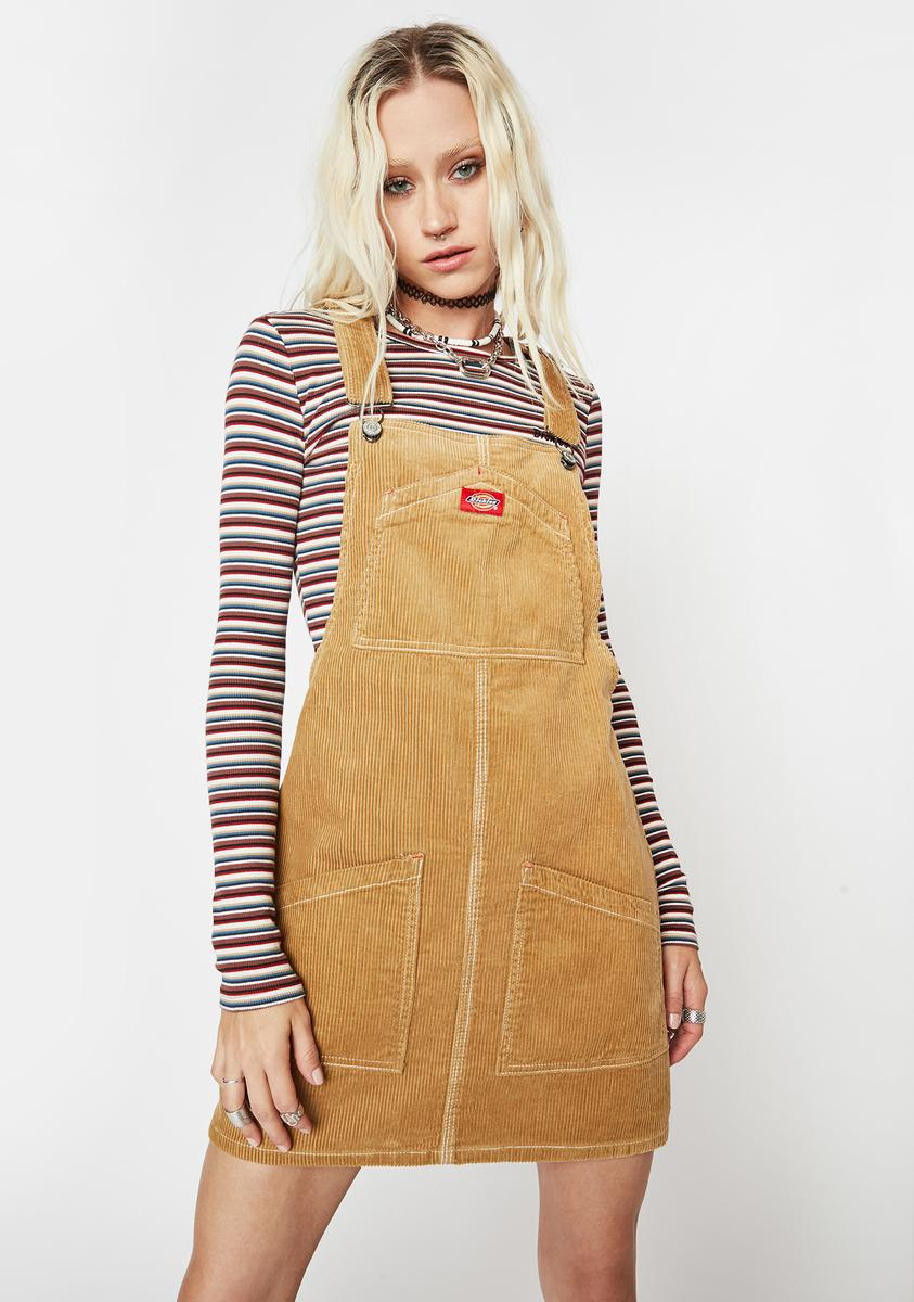 Dickies Girl Corduroy Pinafore Dress