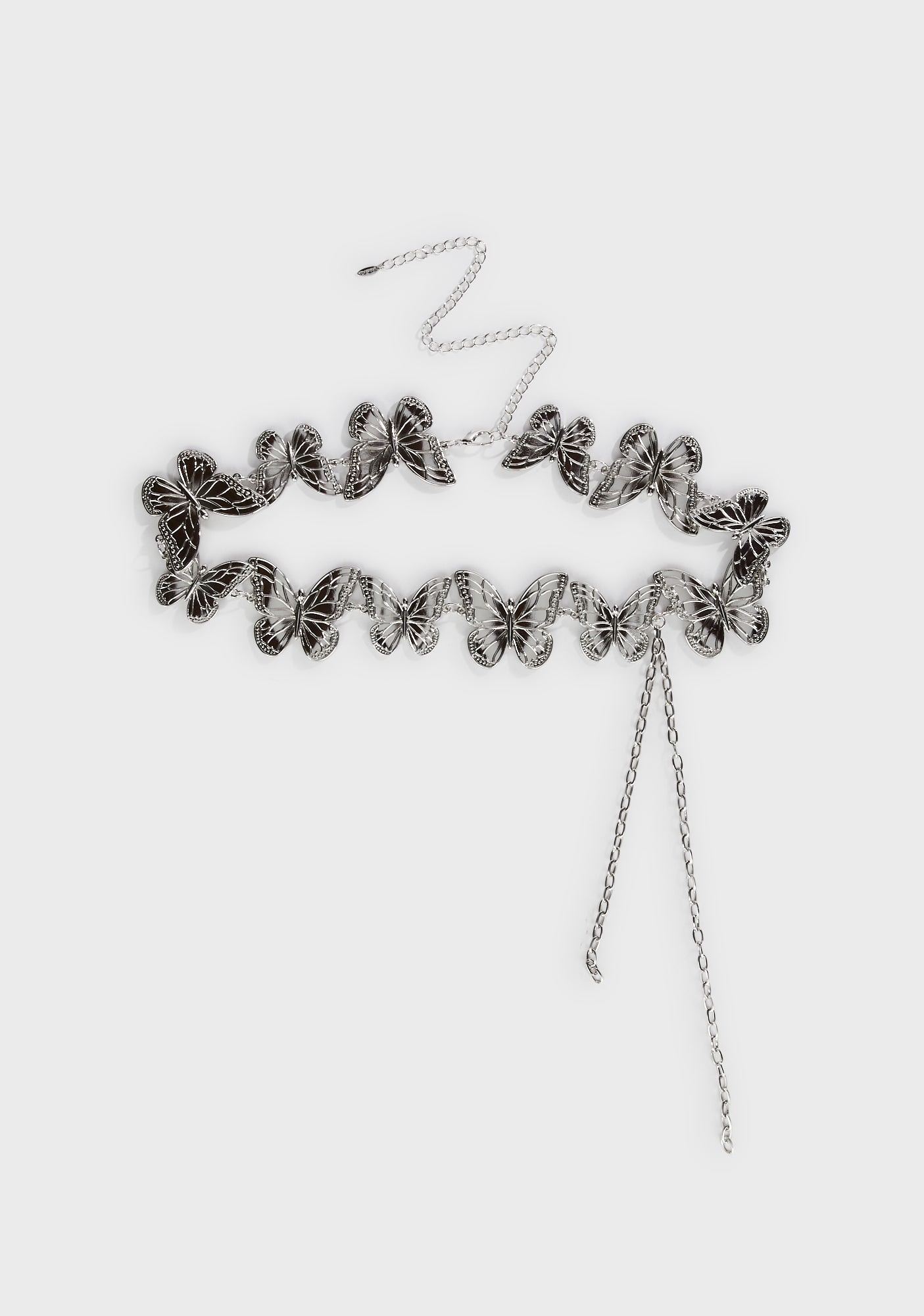 Butterfly Waist Chain Belt Silver – Dolls Kill
