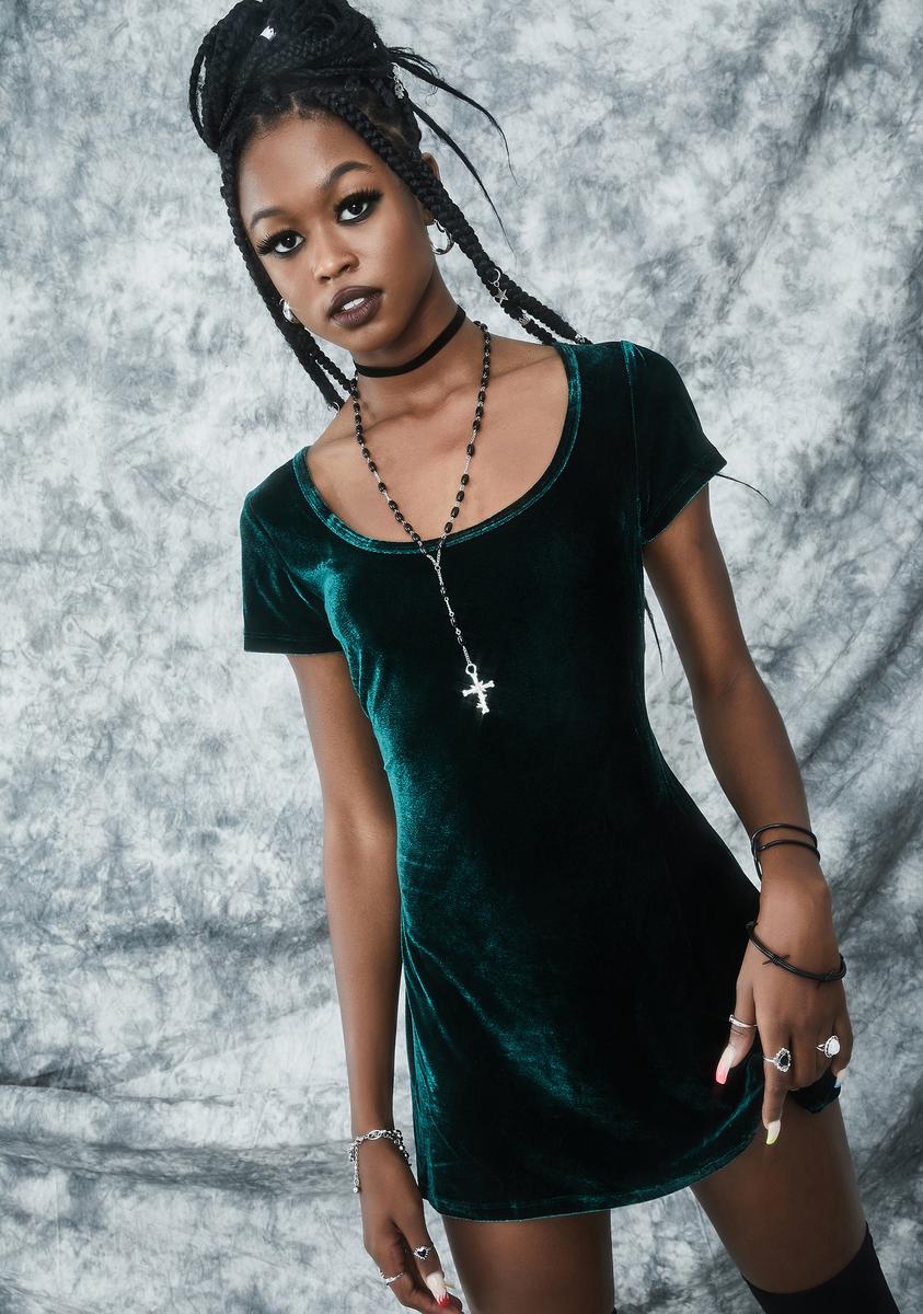Delia's By Dolls Kill Velvet Mini Dress