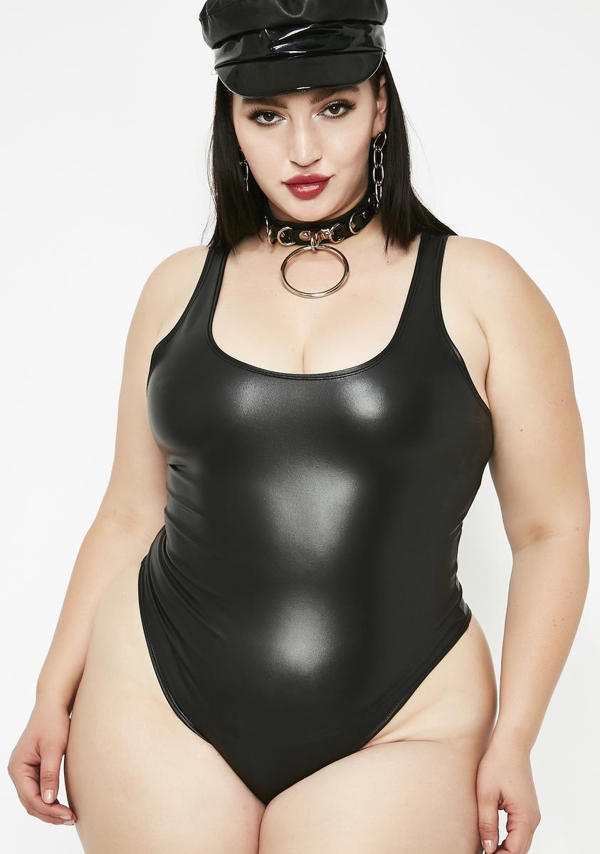 Plus Size Thong Bodysuit Black – Dolls Kill
