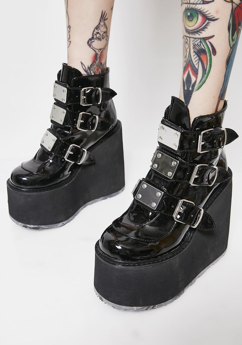 Demonia Low Trinity Boots – Dolls Kill