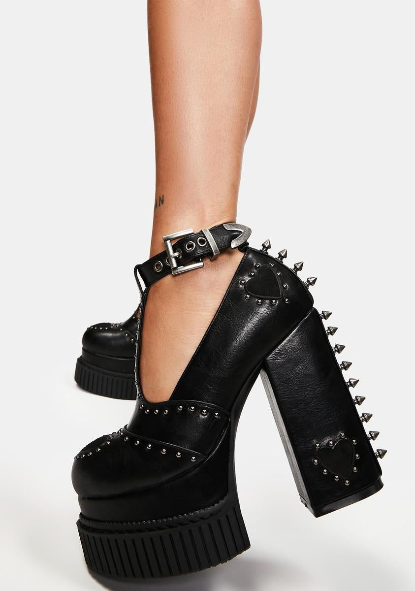 Spiked platform shoes Clearance