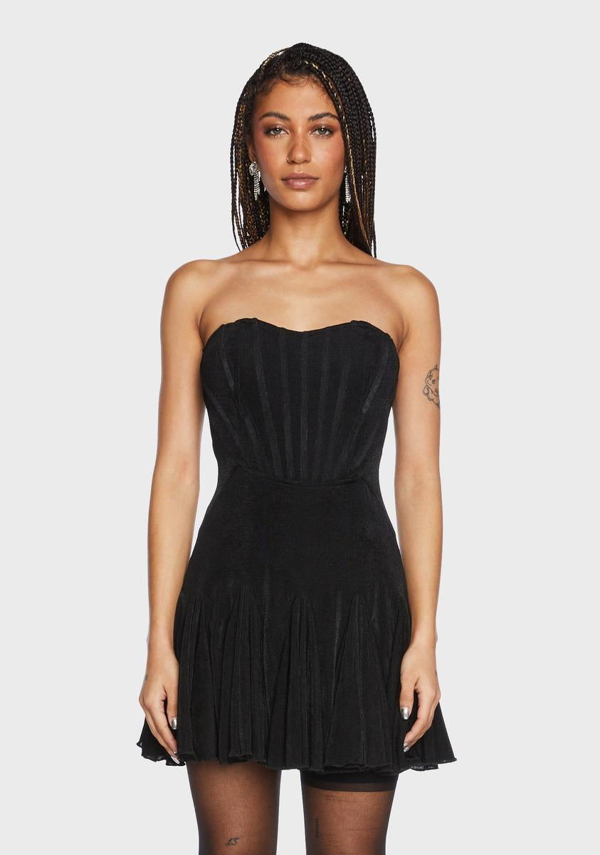 Corset Shimmery Mini Dress