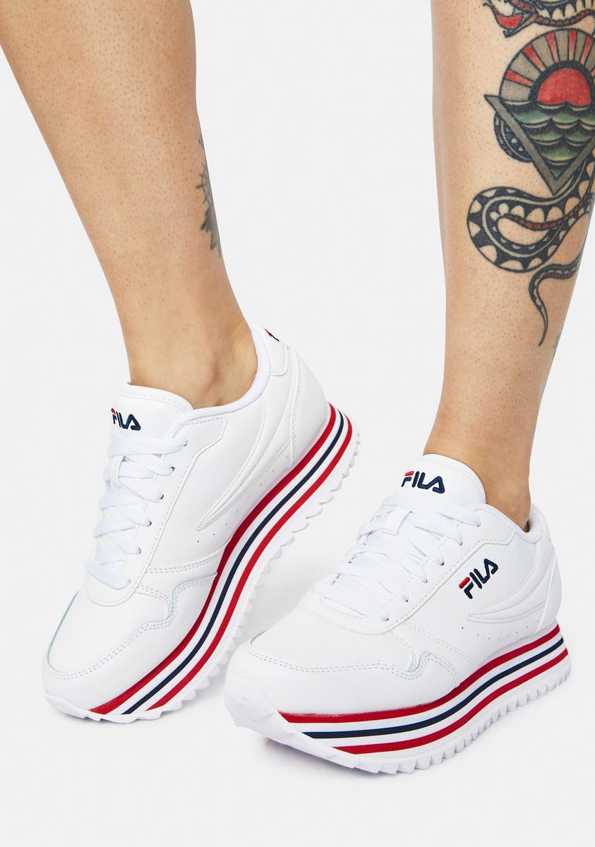 Fila Orbit Stripe Sneakers – Dolls Kill - Main Image