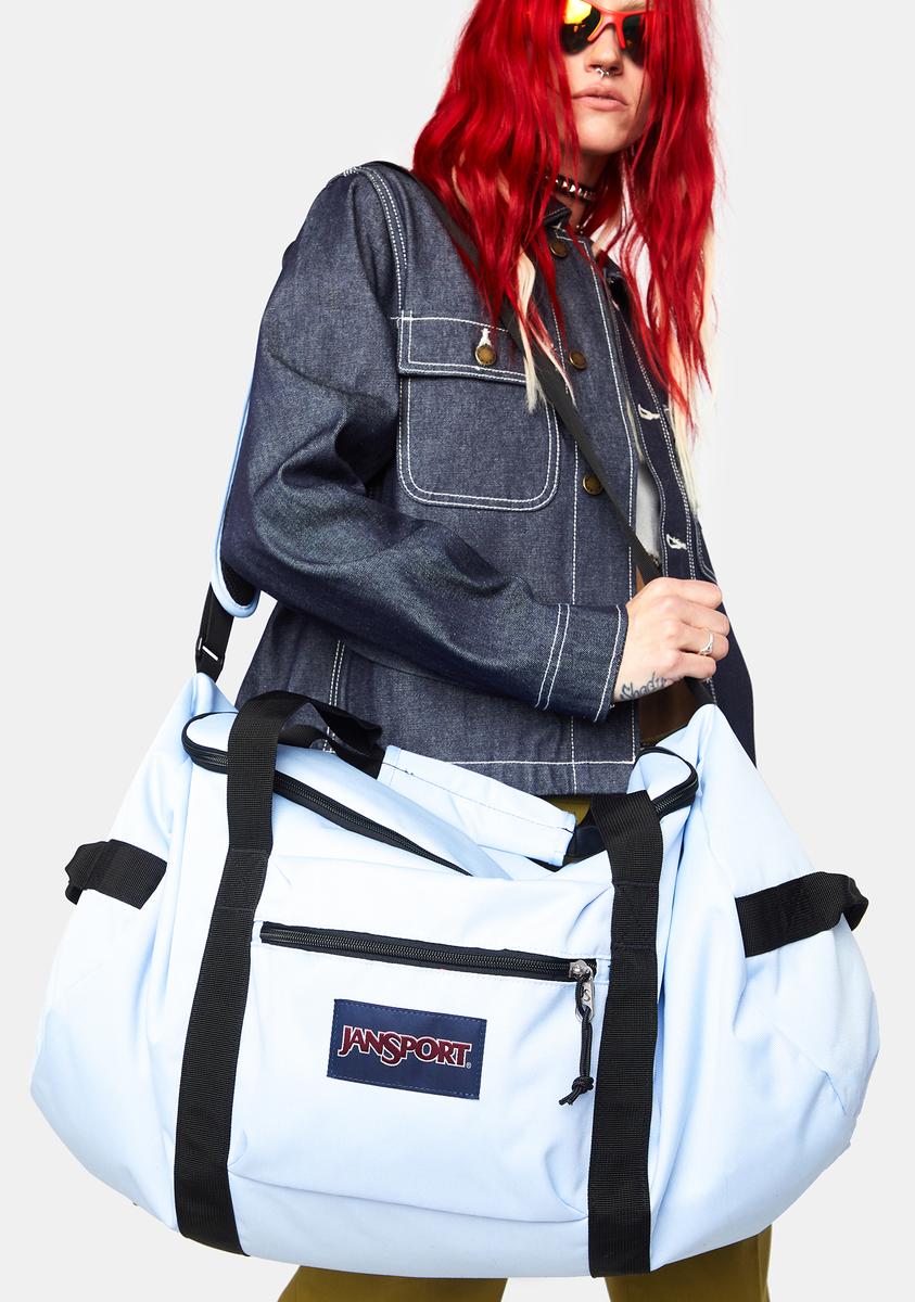 jansport backpack hydrangea JanSport Hydrangea Super Break Away Duffel Bag – Dolls Kill