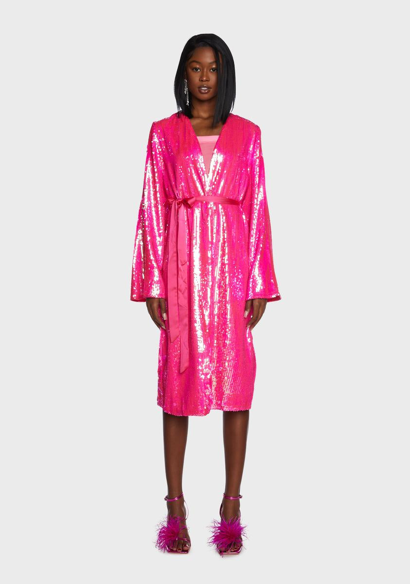 Sequin robe best sale
