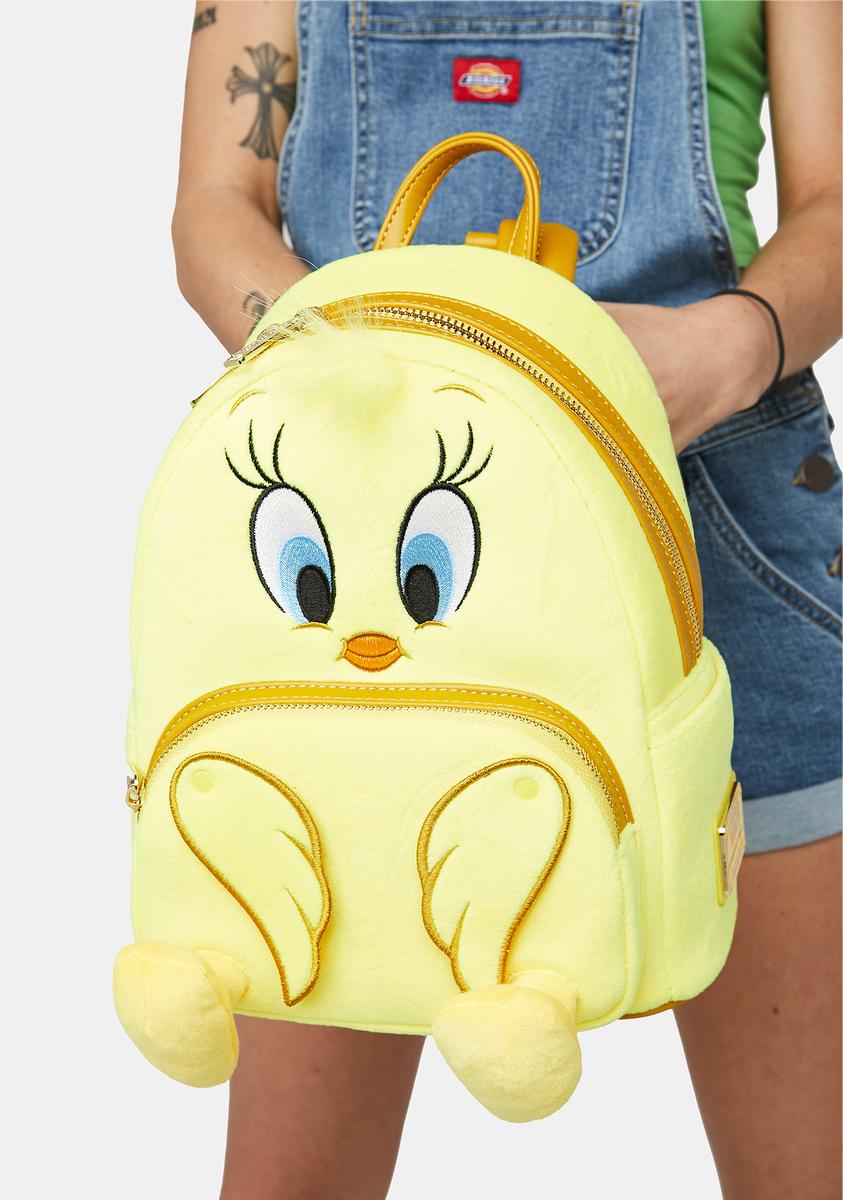 Loungefly Tweety Bird Plush Mini Backpack Loungefly Tweety Bird Plush Mini Backpack