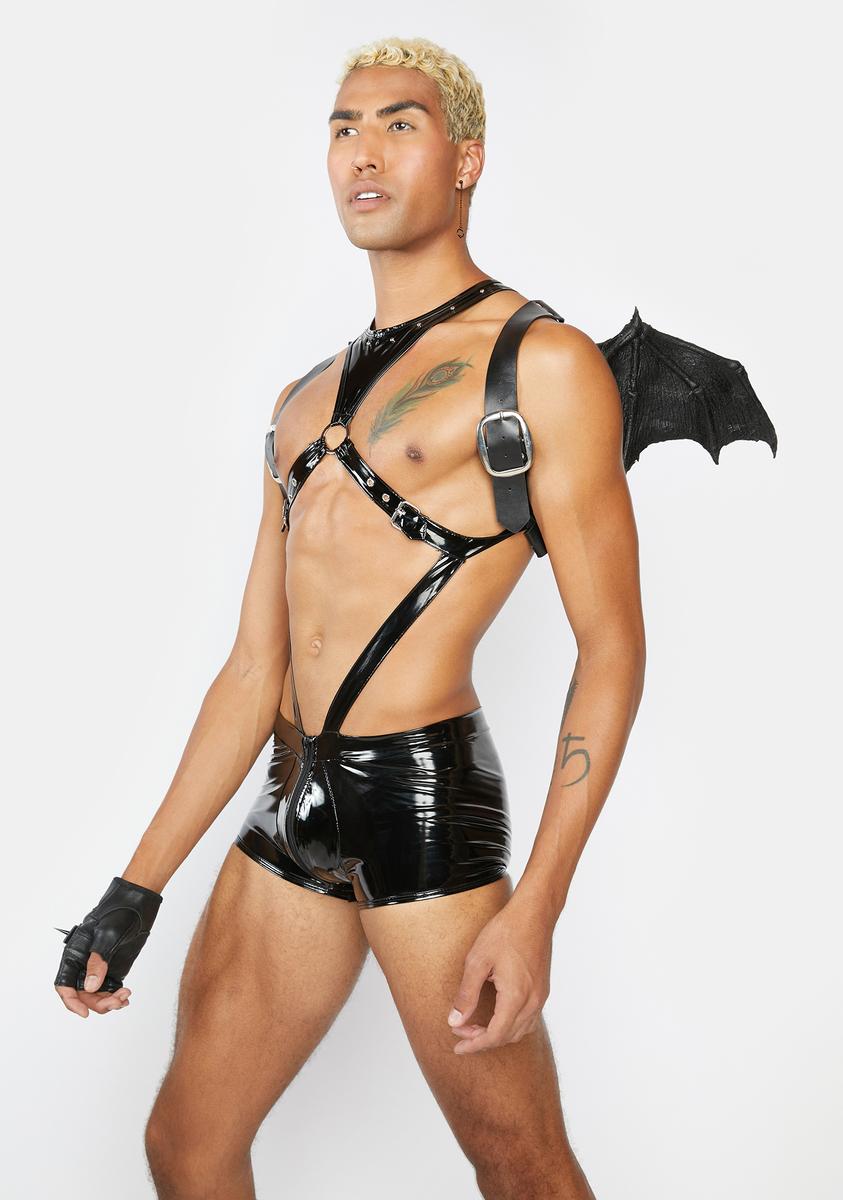 Roma Sexy Men's Dark Angel Costume - Black Roma Sexy Men's Dark Angel Costume - Black