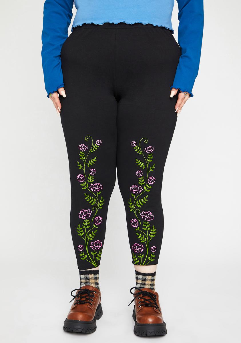 Embroidered deals leggings online