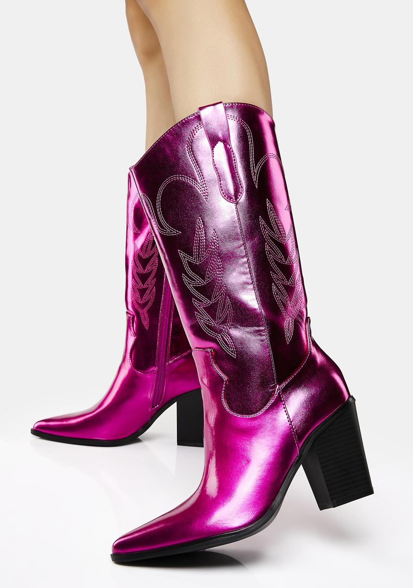 Dolls kill hotsell pink cowboy boots