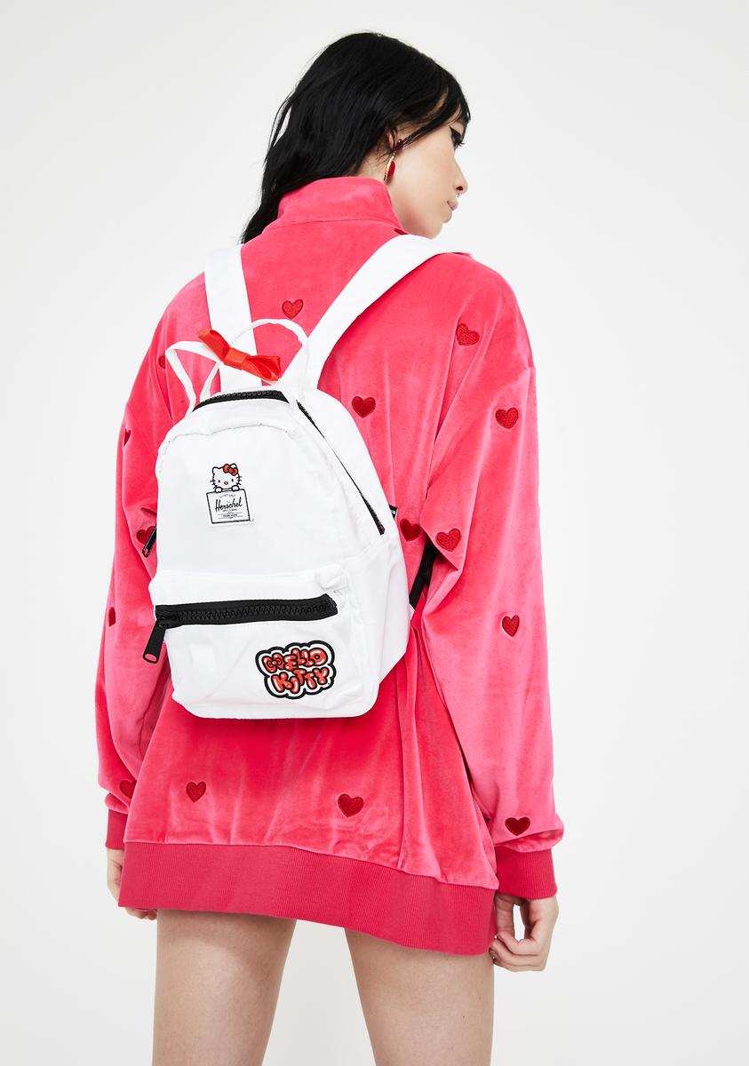 herschel backpack hello kitty Herschel X Hello Kitty Satin Mini Backpack