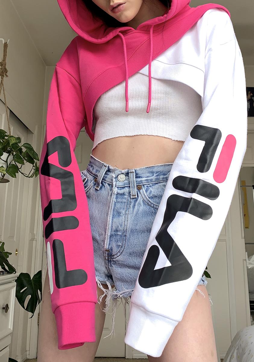 Fila Edie Crop Hoodie – Dolls Kill