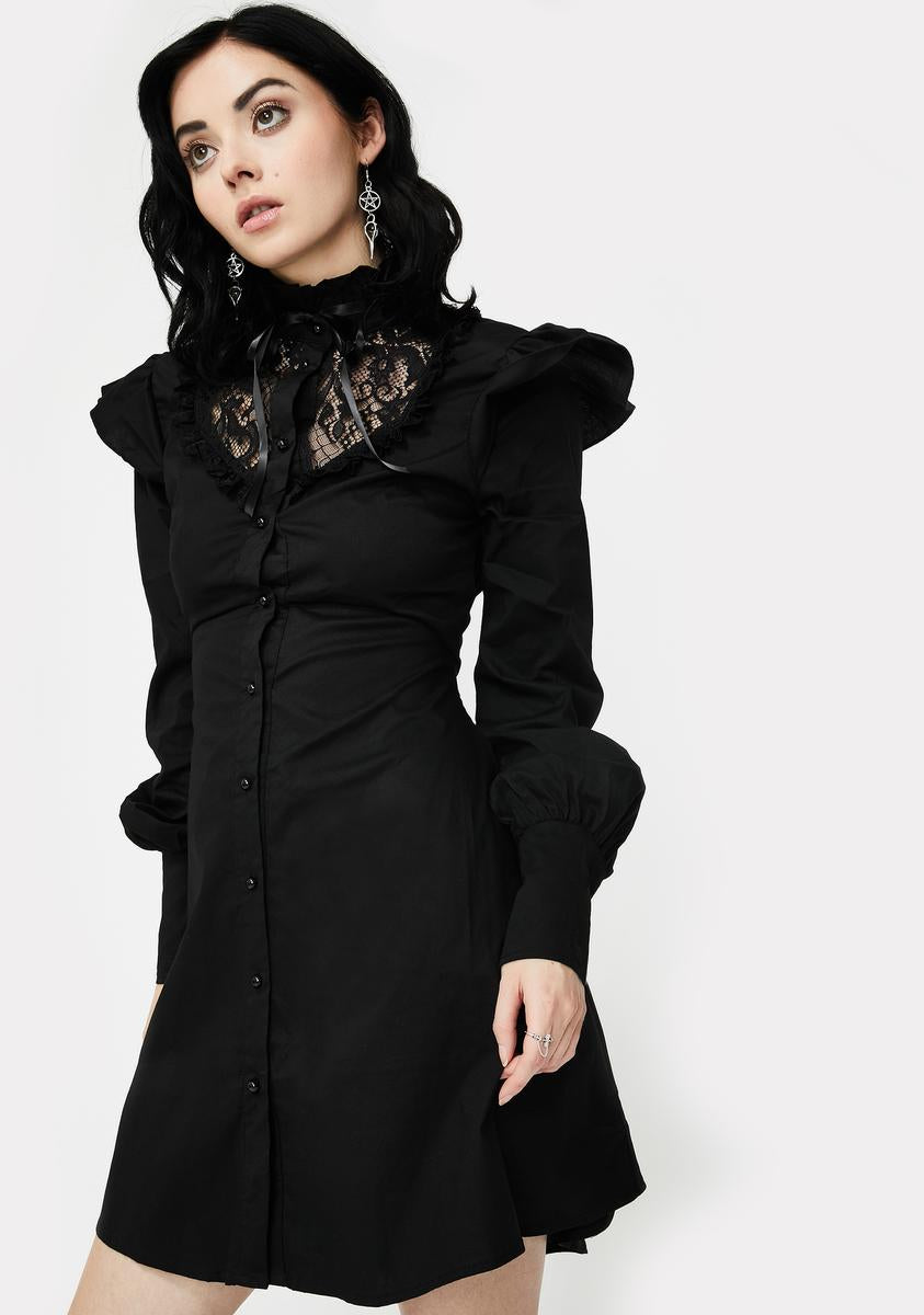 Killstar Wake The Dead Shirt Dress – Dolls Kill