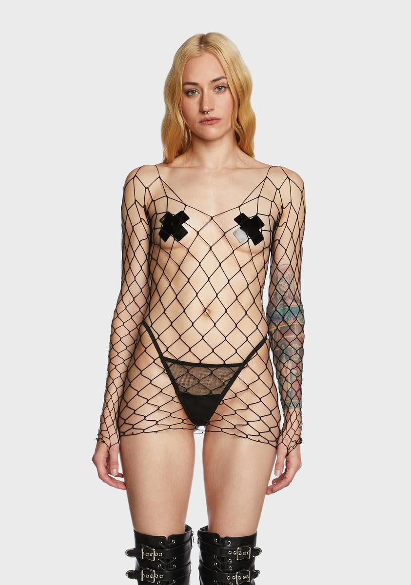 Fishnet Lingerie Set