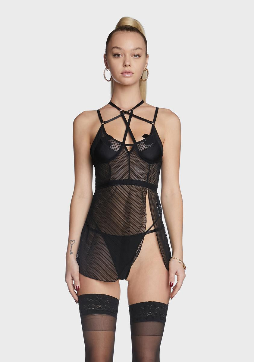 sexy bridal lingerie uk Sexy black babydoll – Sexylingerieland main image 1