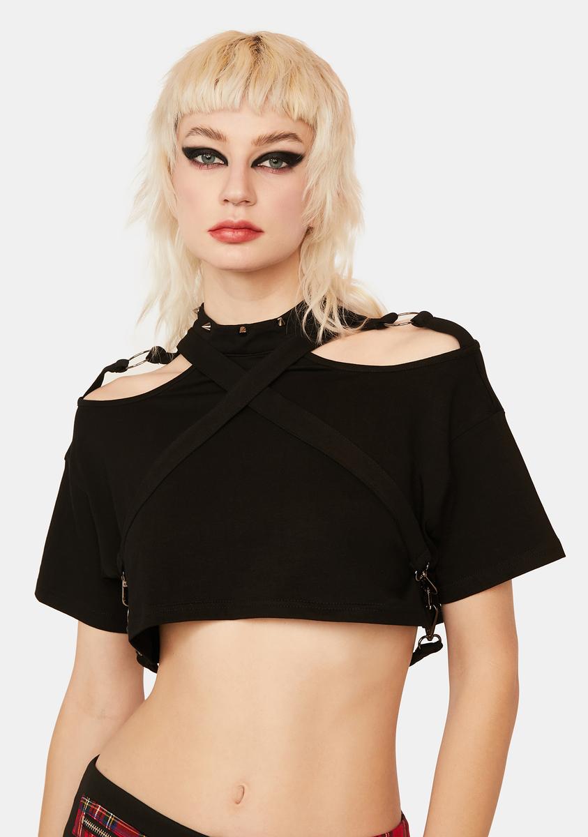 Restrained LS Crop Top
