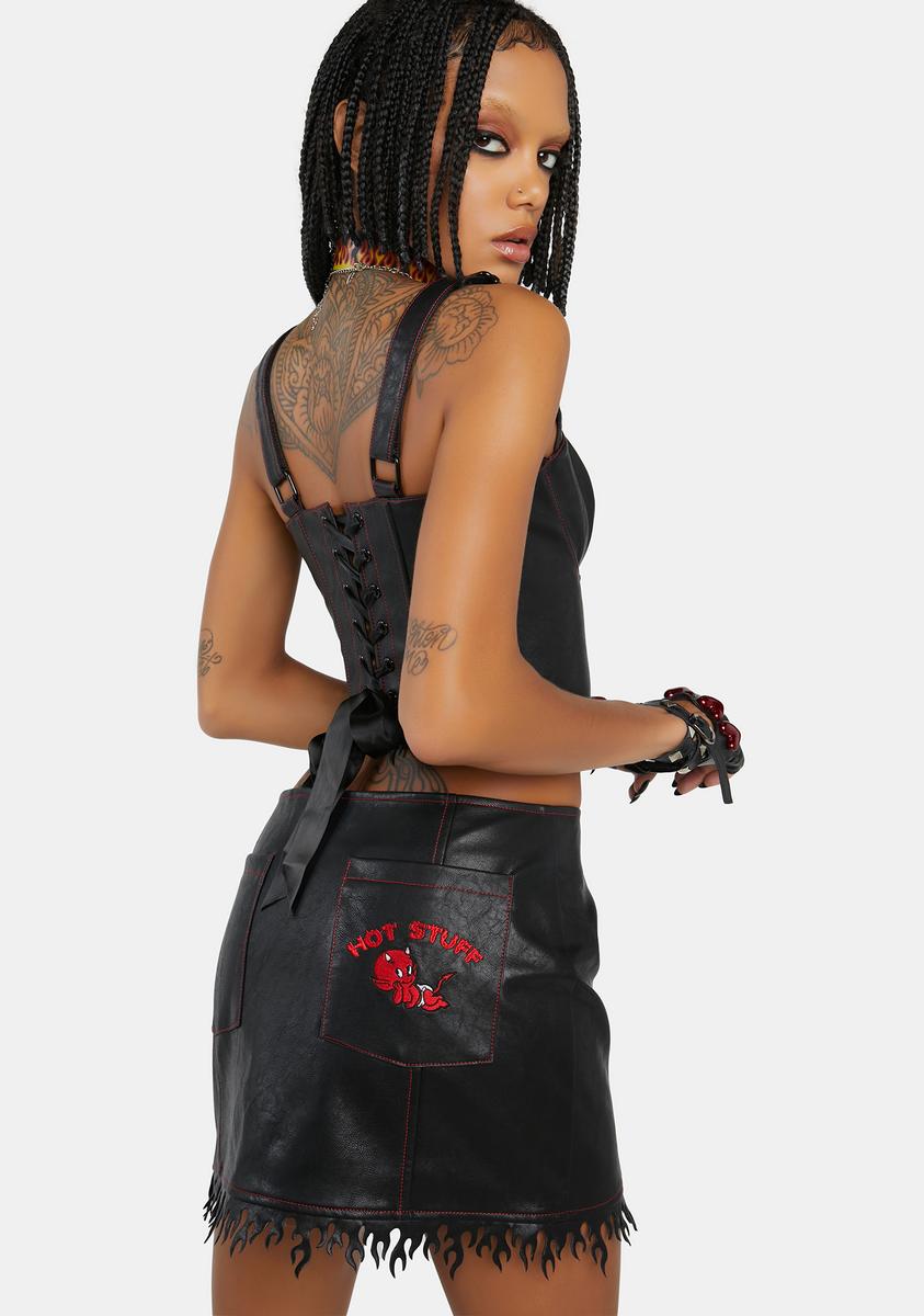 Black leather skirt deals dolls kill