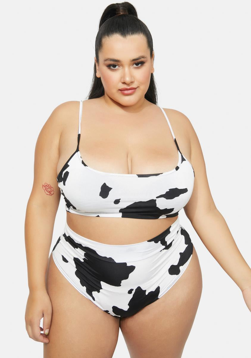 Plus Size Cow Print Hot Shorts Set Dolls Kill Plus Size Cow Print Hot Shorts Set Dolls Kill