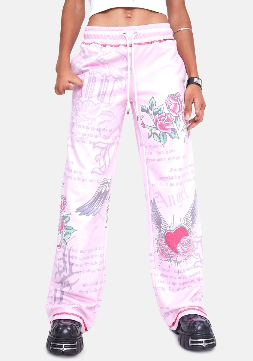 Graffiti Airbrush Love Print Women's Joggers