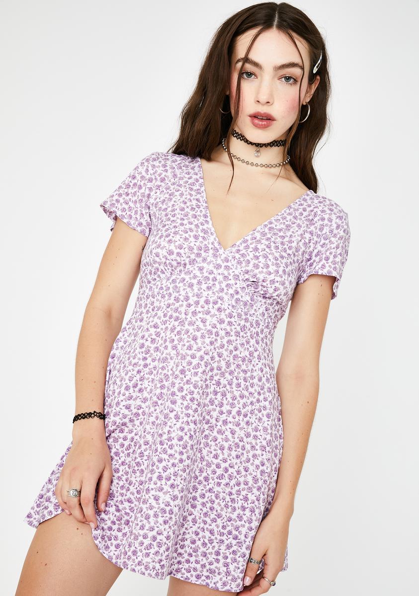 Motel Lilac Elara Mini Dress – Dolls Kill