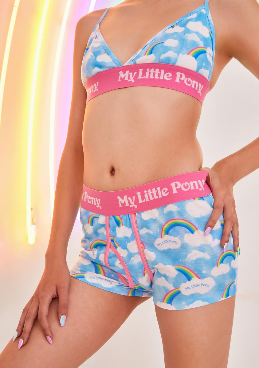 Dolls Kill x My Little Pony Cloud Print Logo Boyshort Undies