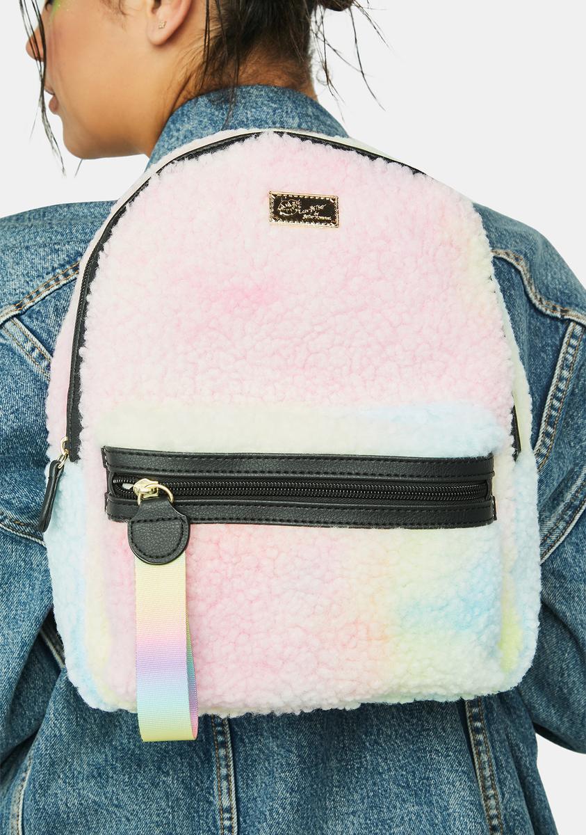 betsy johnson mini backpack Betsey Johnson Teddy Faux Fur Backpack