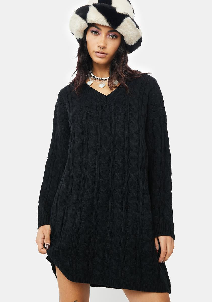 open lace back dress Oversized Turtleneck Maxi Dress