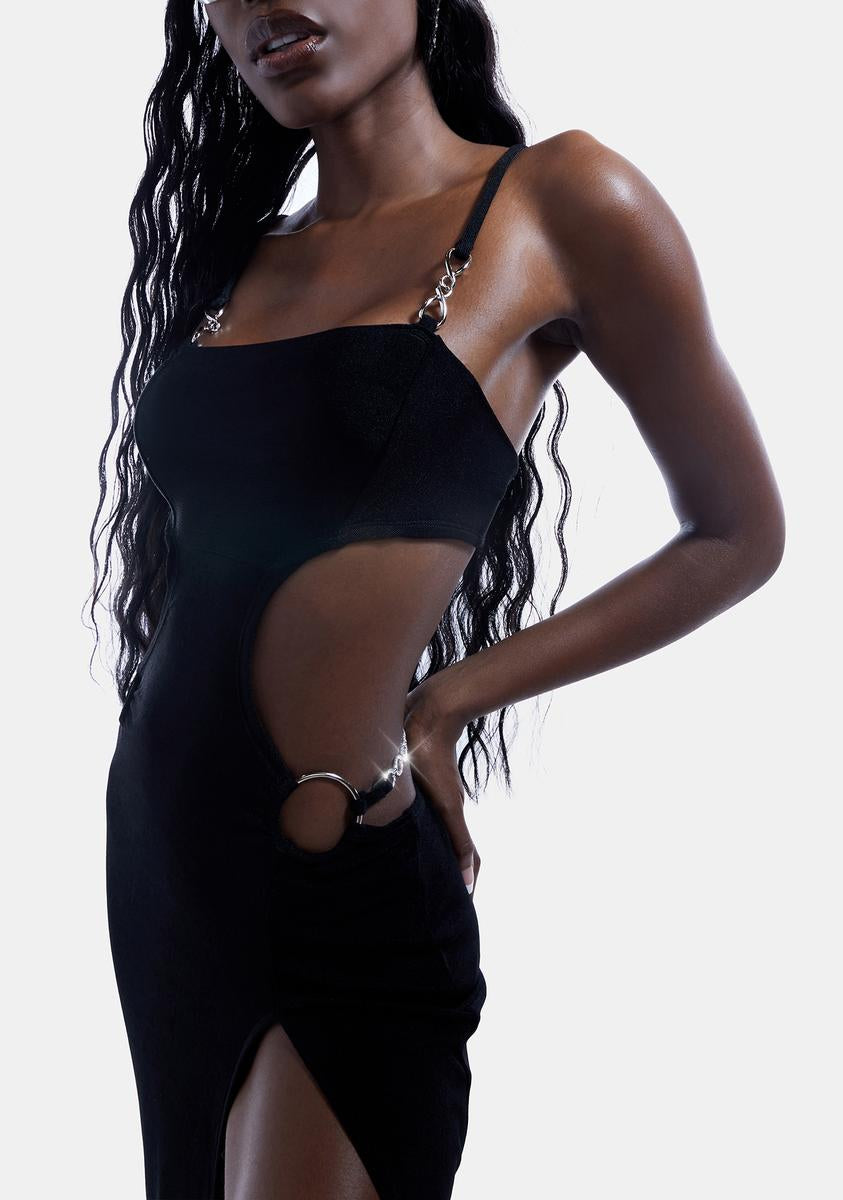 Generation Kiss Metal Hardware Thong Cut Out Dress