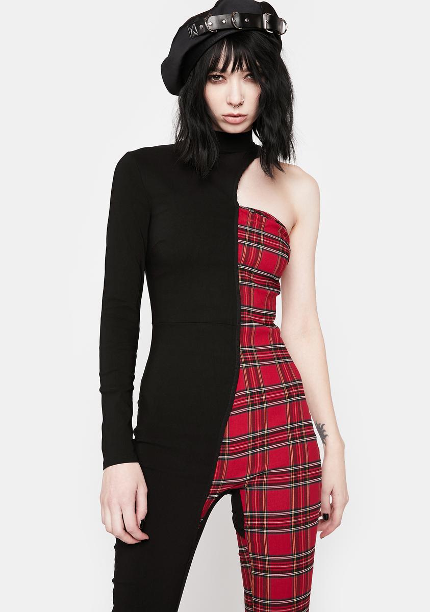 Half and sales half jumpsuit