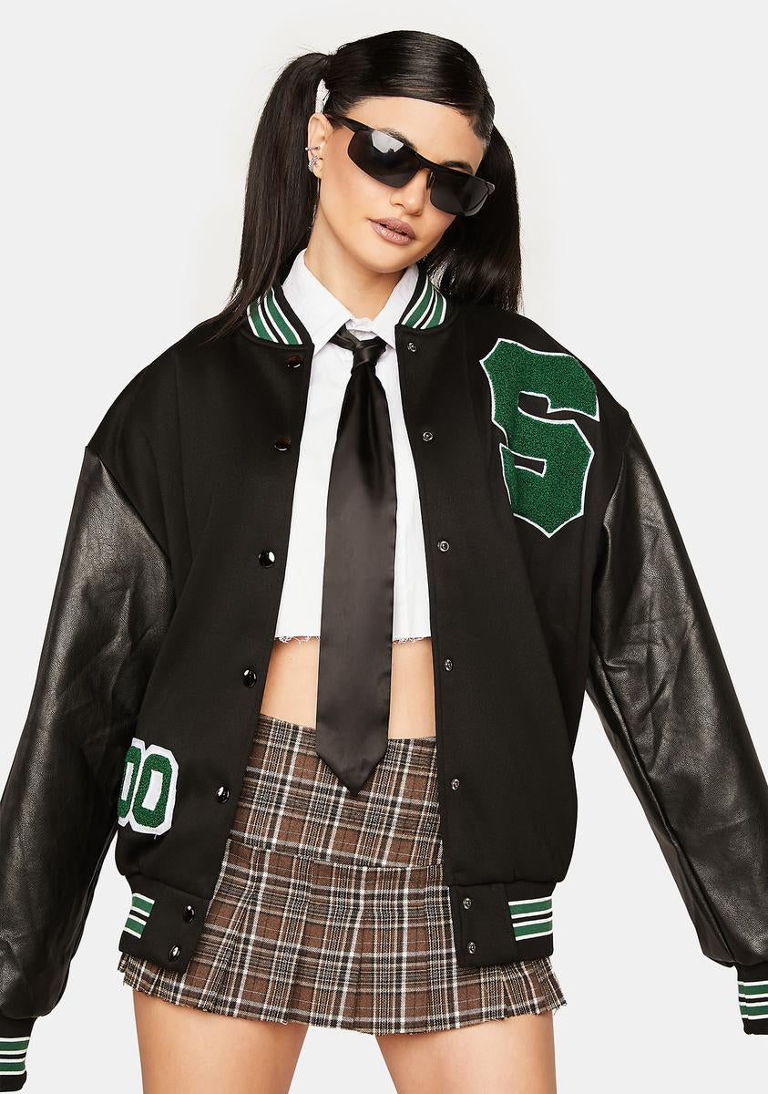 Vegan letterman on sale jacket