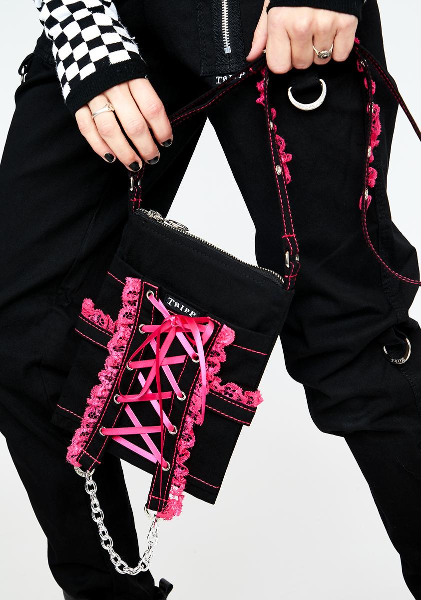 Tripp NYC Pink Lace Cross Body Bag – Dolls Kill