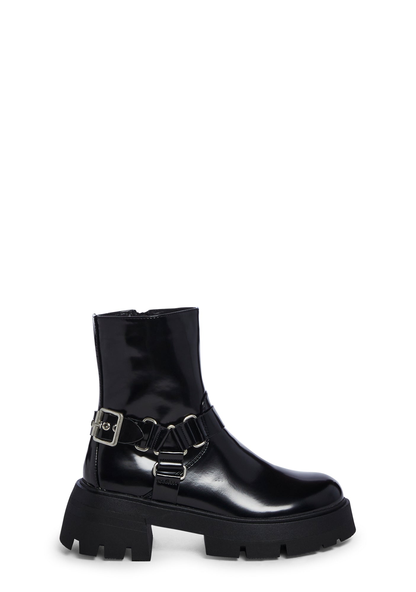 Public desire black and white boots online