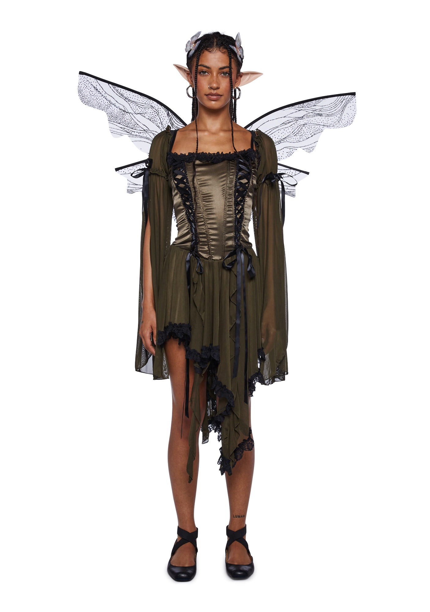 Trickz N' Treatz Grunge Fairy Costume Set -Brown Trickz N' Treatz Grunge Fairy Costume Set -Brown