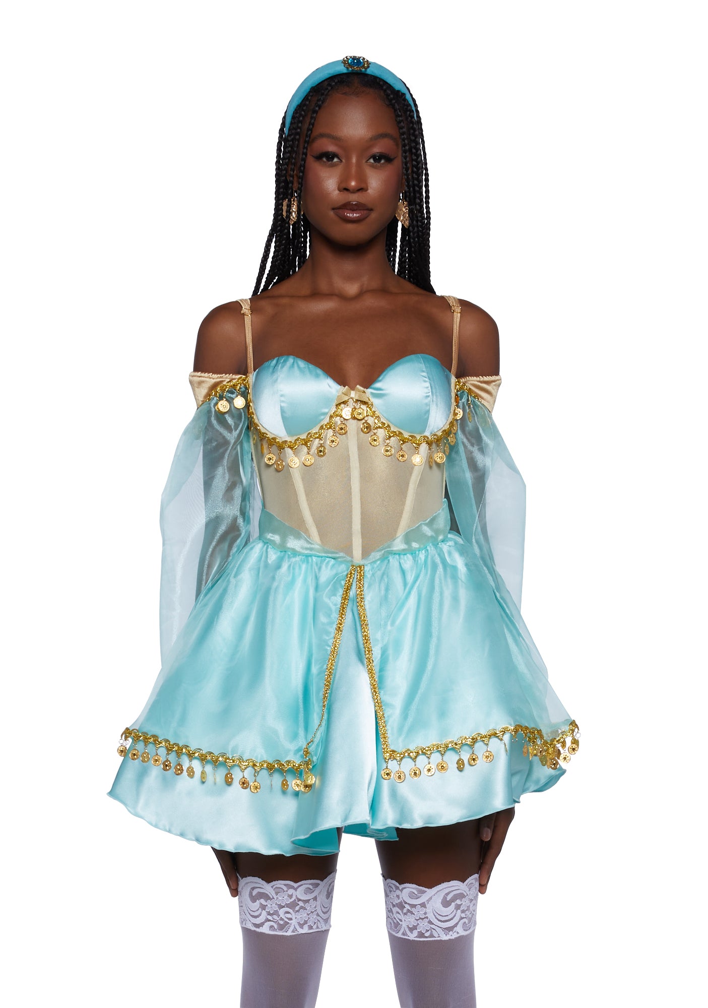 Jasmine Desert Princess Sexy Womens Halloween Costume Costume Aladdin Set - Blue Dolls Kill Jasmine Desert Princess Sexy Womens Halloween Costume Costume Aladdin Set - Blue Dolls Kill