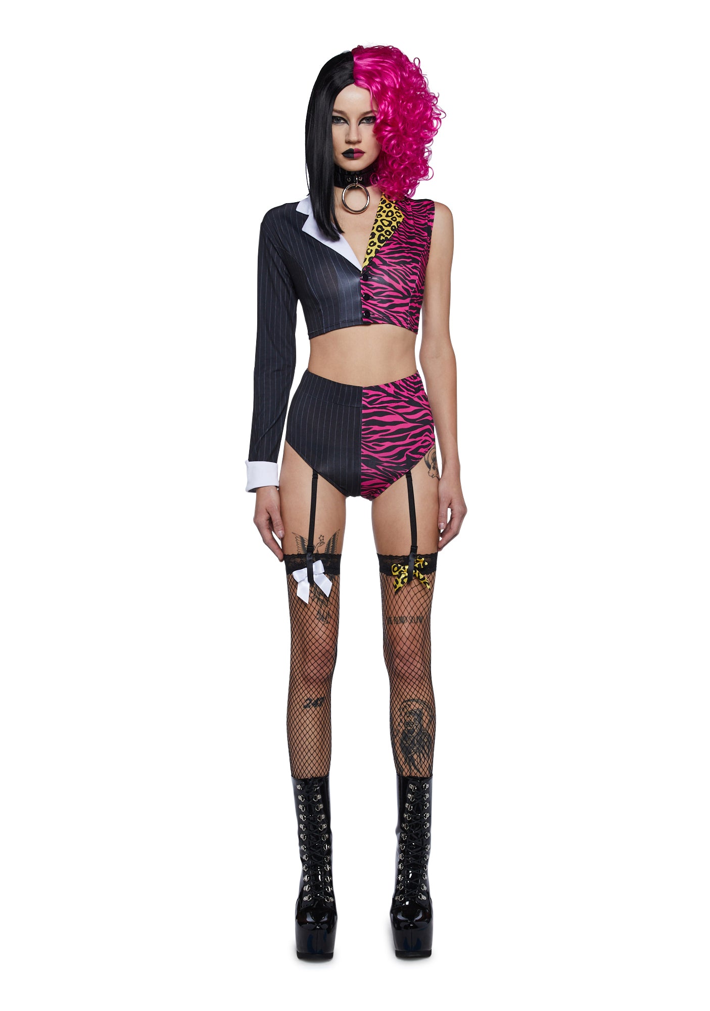 Double Face Two Face Batman Sexy Womans Halloween Costume Set - Multi Dolls Kill Double Face Two Face Batman Sexy Womans Halloween Costume Set - Multi Dolls Kill