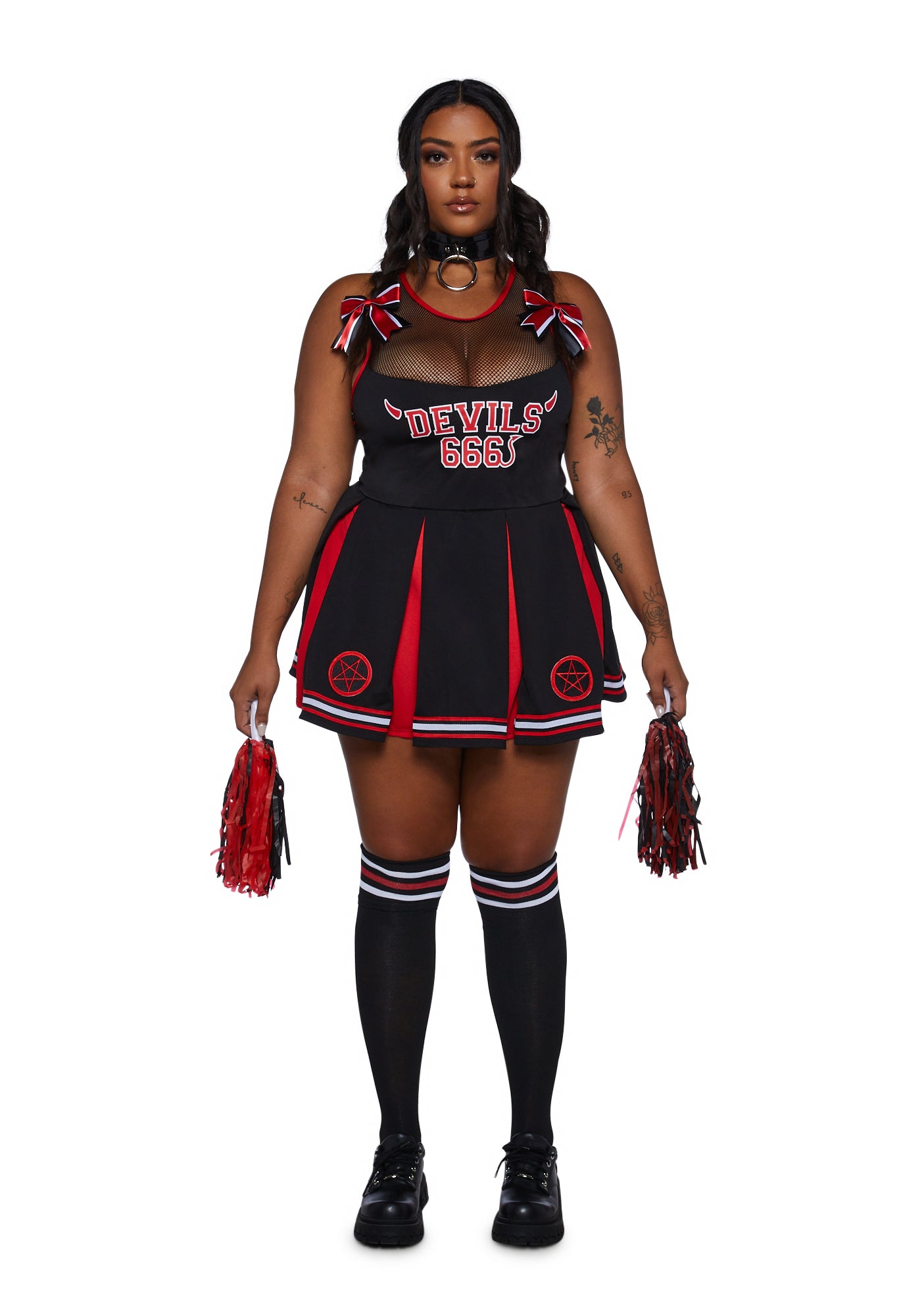 Plus size best sale cheerleader costume uk