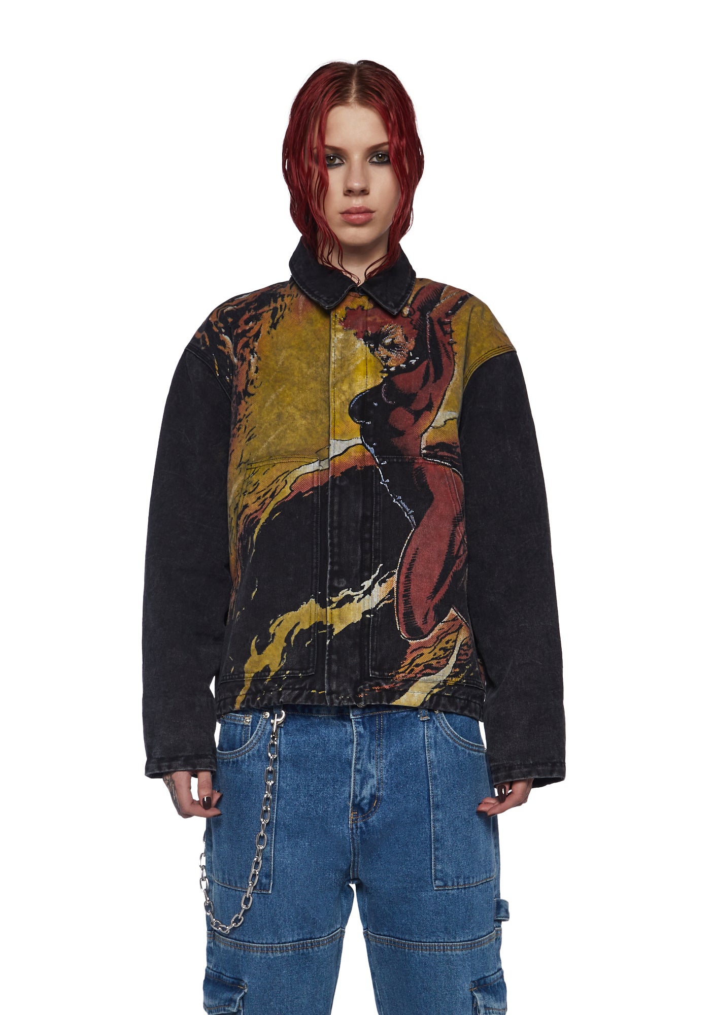 HUF X Men Phoenix Graphic Jacket Multi Dolls Kill