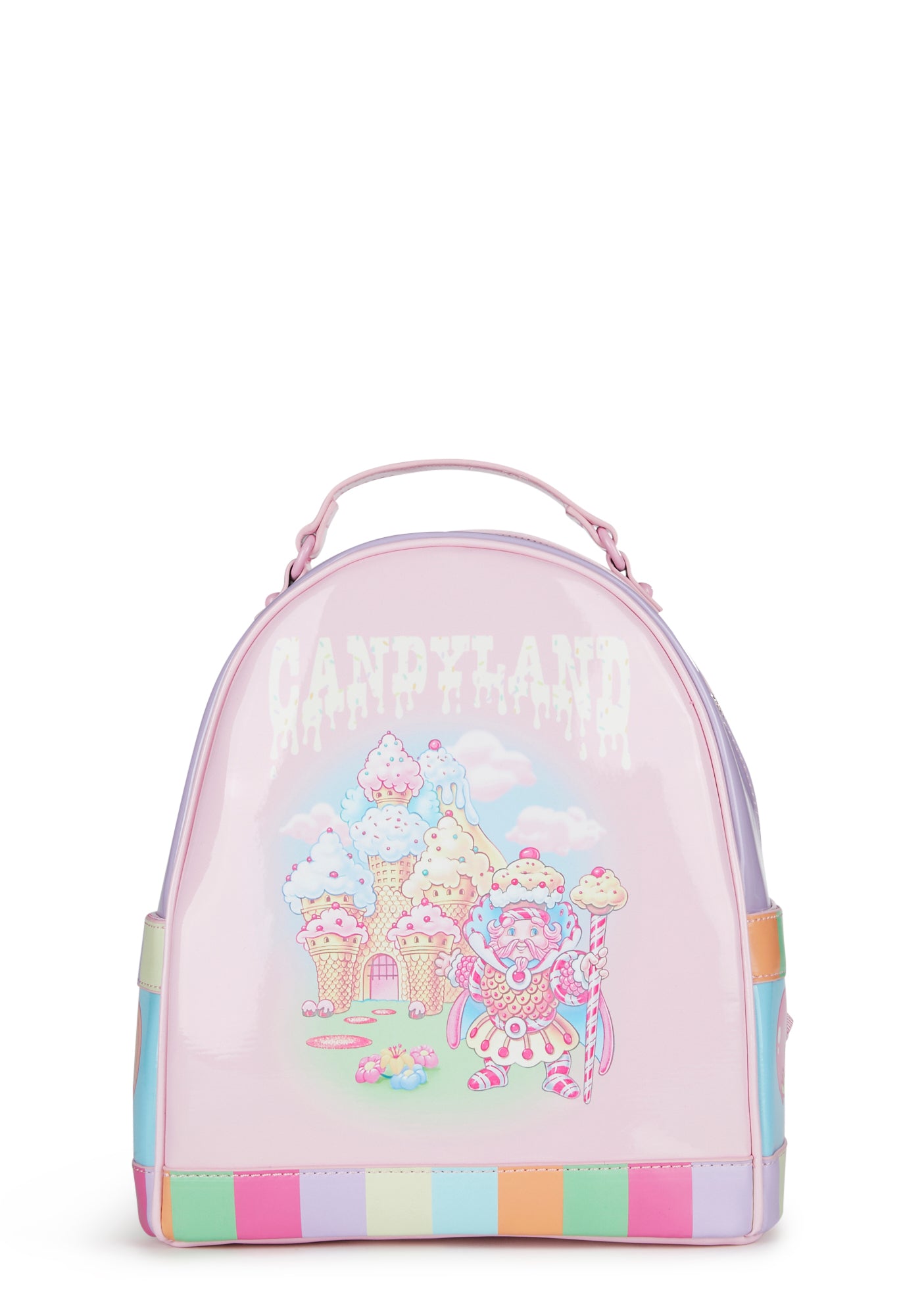 Dolls Kill x Candyland Patent Color Blocked Backpack