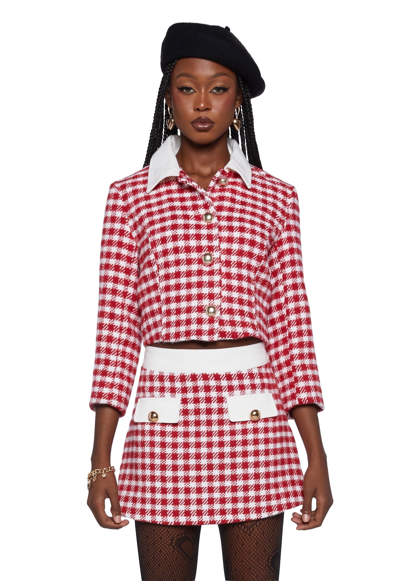 Christmas plaid skirt outlet dolls kill