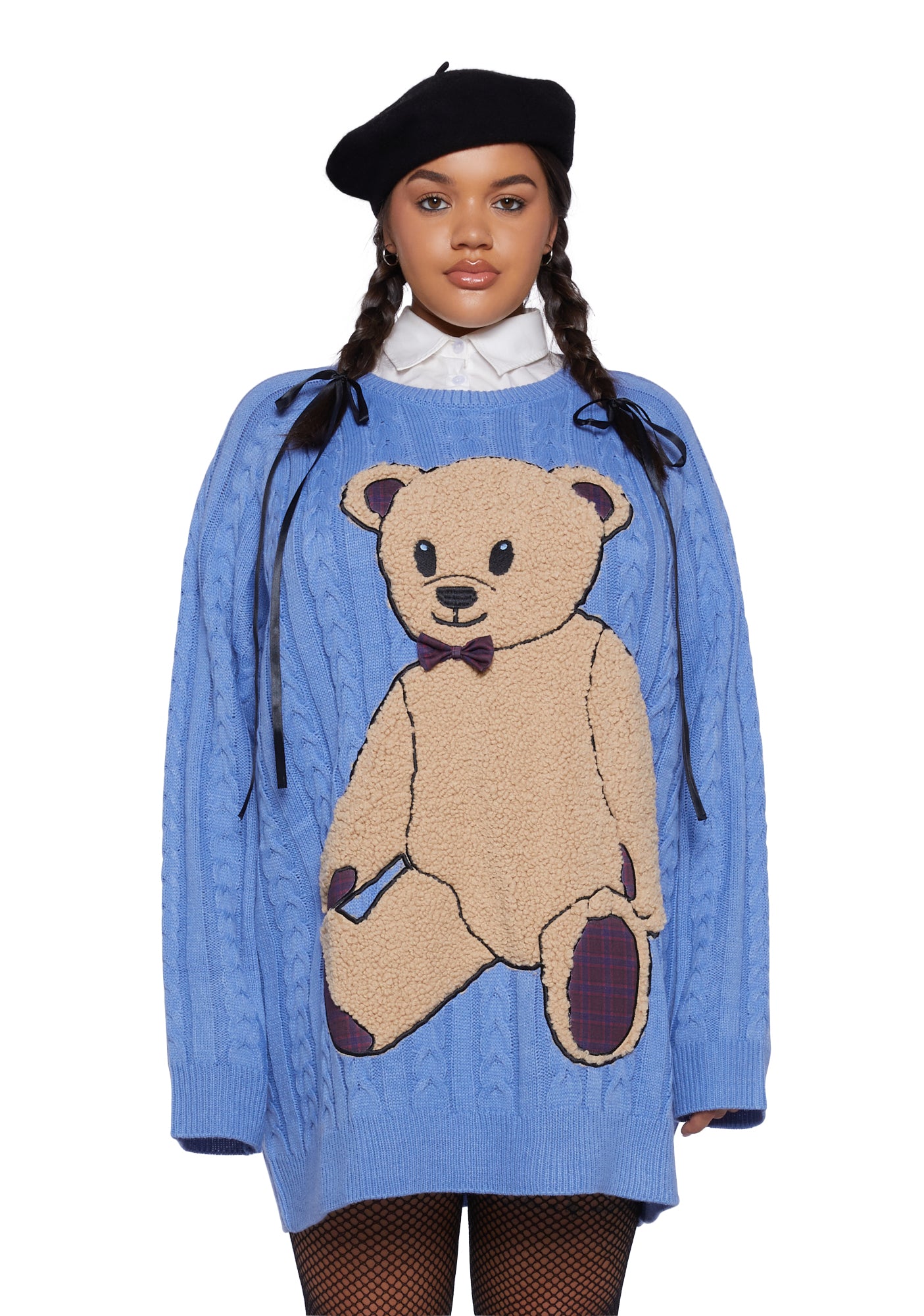 Teddy bear sweater plus size on sale