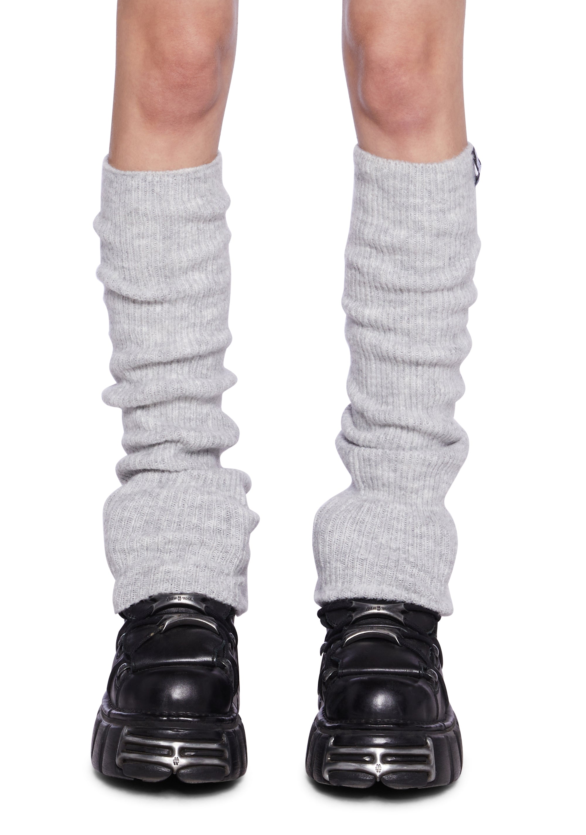 Basic Pleasure Mode Knit Leg Warmers - Grey – Dolls Kill